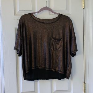 Fun gold bronze shirt!! Wild and Fable, never worn